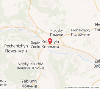 Map of Kolomyja, Ivano-Frankivsk