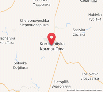 Map of Kompaniyivka, Kirovohrad