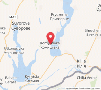 Map of Komyschiwka, Odessa