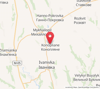 Map of Konoplyane, Odessa