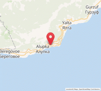 Map of Koreiz, Crimea