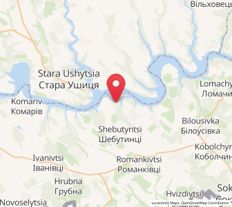 Map of Korman, Chernivtsi