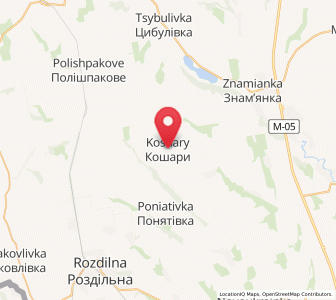 Map of Koshary, Odessa
