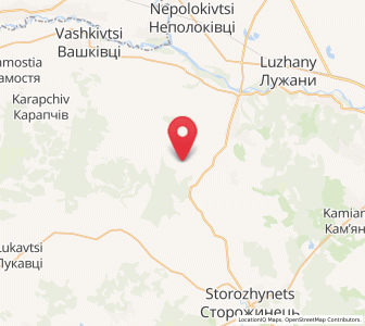 Map of Kostyntsi, Chernivtsi