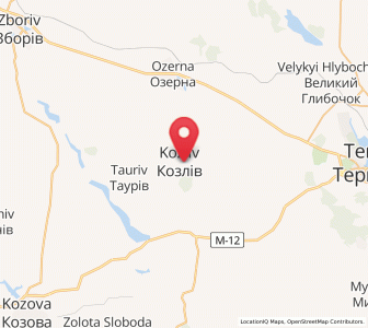 Map of Kozliv, Ternopil