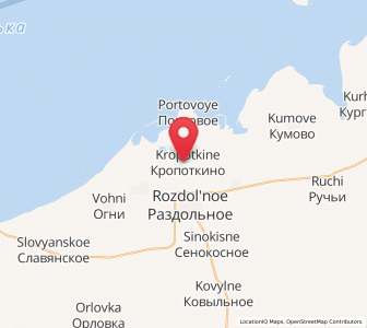 Map of Kropotkino, Crimea
