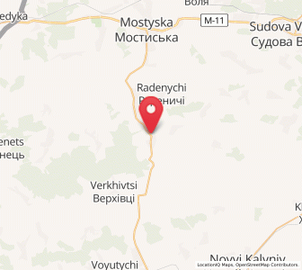 Map of Krukenychi, Lviv