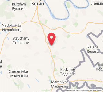 Map of Krutenky, Chernivtsi