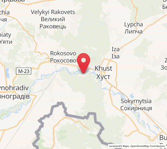 Map of Kryva, Transcarpathia