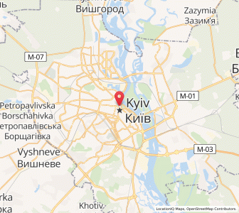 Map of Kyiw, Kyiv City