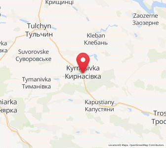 Map of Kyrnasivka, Vinnytsia
