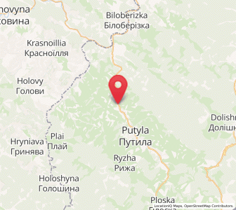 Map of Kyselytsi, Chernivtsi