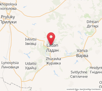 Map of Ladan, Chernihiv