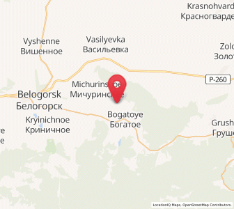 Map of Lechebnoye, Crimea
