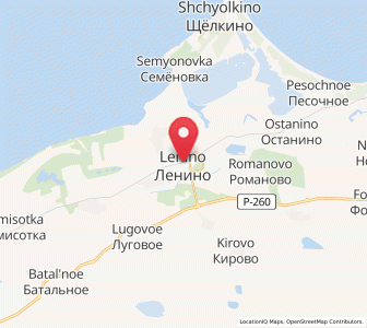 Map of Lenino, Crimea