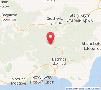 Map of Lesnoye, Crimea