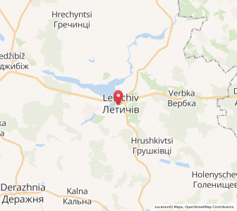 Map of Letychiv, Khmelnytskyi