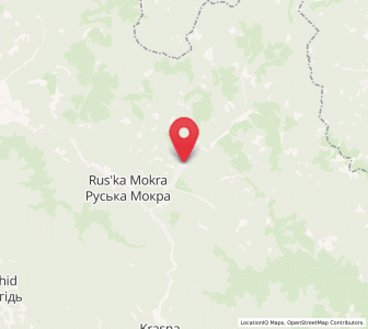 Map of Lopukhiv, Transcarpathia
