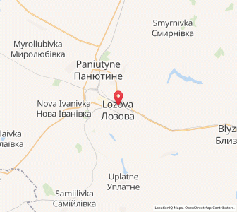 Map of Losowa, Kharkiv