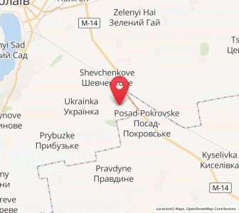 Map of Luch, Mykolaiv
