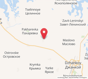 Map of Luganskoye, Crimea