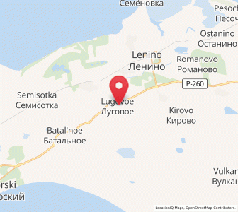 Map of Lugovoye, Crimea