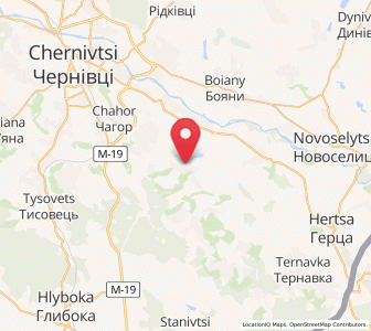 Map of Lukovytsya, Chernivtsi