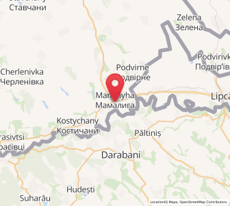 Map of Mamalyha, Chernivtsi