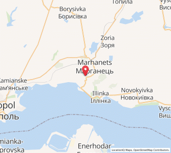 Map of Marhanez, Dnipropetrovsk