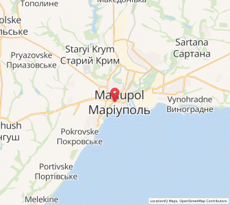 Map of Mariupol, Donetsk