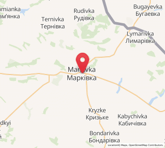 Map of Markivka, Luhansk