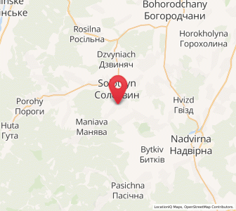 Map of Markova, Ivano-Frankivsk