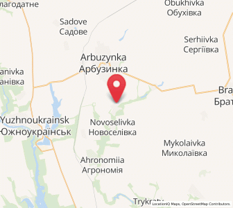 Map of Maryanivka, Mykolaiv