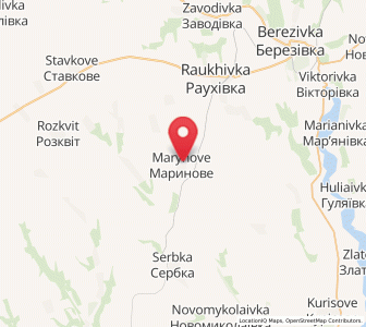Map of Marynove, Odessa