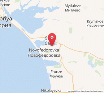 Map of Mikhaylovka, Crimea