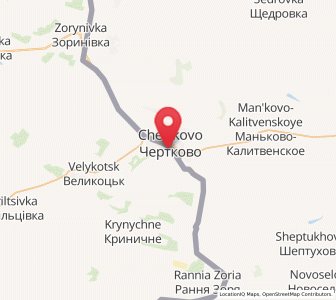 Map of Milove, Luhansk