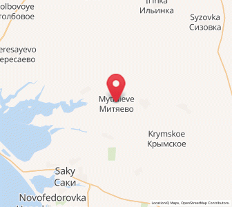 Map of Mityayevo, Crimea
