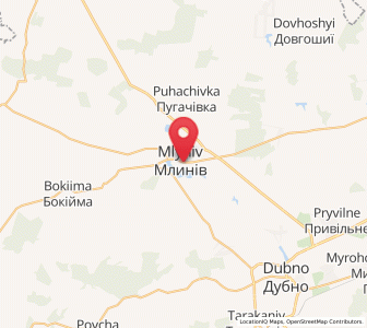 Map of Mlyniv, Rivne
