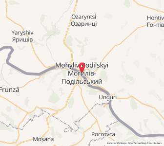 Map of Mohyliw-Podilskyj, Vinnytsia