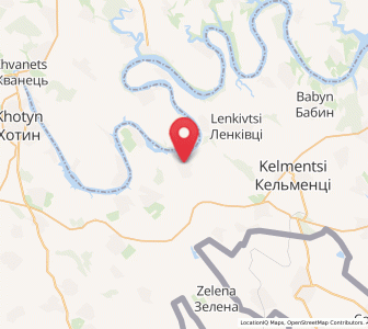Map of Moshanets, Chernivtsi