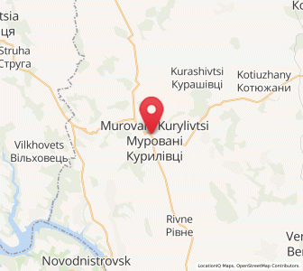 Map of Murovani Kurylivtsi, Vinnytsia