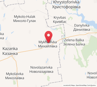 Map of Mykhaylivka, Mykolaiv
