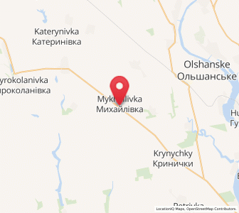 Map of Mykhaylivka, Mykolaiv