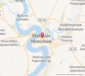 Map of Mykolayiv, Mykolaiv