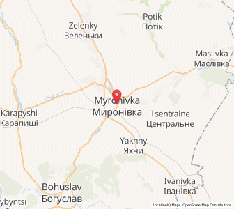Map of Myroniwka, Kiev