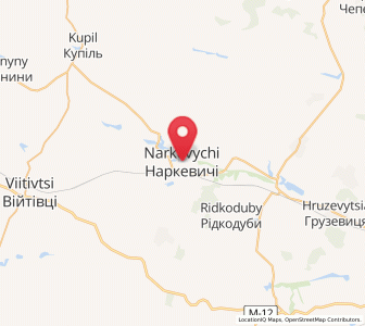 Map of Narkevychi, Khmelnytskyi