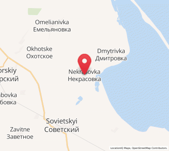 Map of Nekrasovka, Crimea