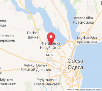 Map of Nerubajske, Odessa