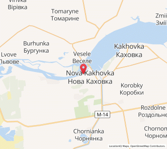 Map of Nowa Kachowka, Kherson