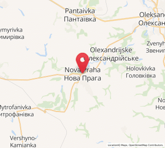 Map of Nova Praha, Kirovohrad